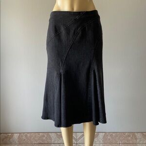 Vintage No Fuze Elegant Black Women's Denim Skirt Size 9/10